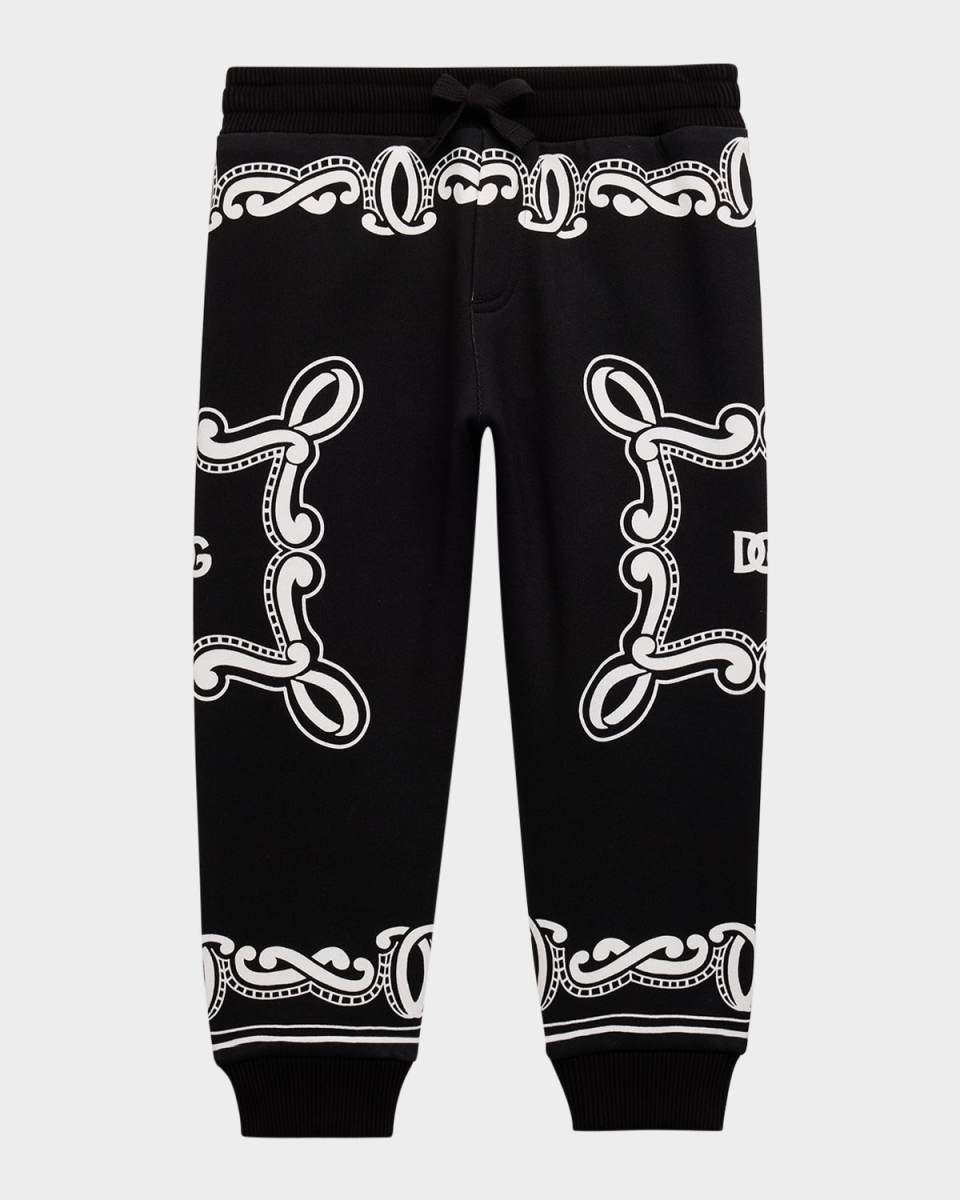 Boy's Bandana-Print Joggers, Size 12M-30